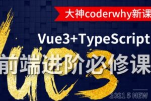 小码哥深入Vue3+TypeScript技术栈-coderwhy大神新课|网盘下|完结无密