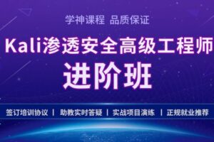 【学神】Kali安全高级工程师进阶班|网盘下载