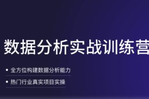 拉勾教育 – 数据分析实战训练营第8期 | 2022 | 最新完结无密