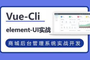 VueCli 实战商城后台管理系统 | 15章