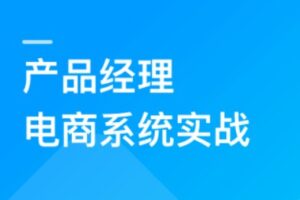 产品经理电商系统实战,全面掌握前后端设计精髓 | 22章高清无密