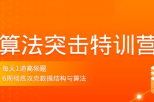 拉勾教育 – 算法突击特训营3期 | 最新完结无密