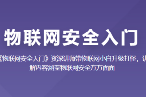 看雪学苑 – 物联网安全入门 | 高清完整