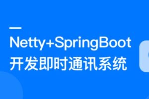 Netty+SpringBoot 开发即时通讯系统 | 高清完结无密