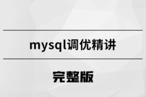 精通mysql调优大师【马士兵教育】| 网盘无密