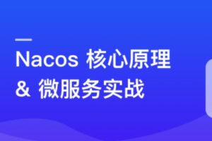 Nacos 核心原理解读+高性能微服务系统实战 | 高清无密