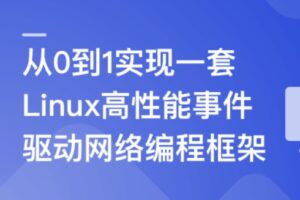 基于C++从0到1手写Linux高性能网络编程框架 | 12章完结