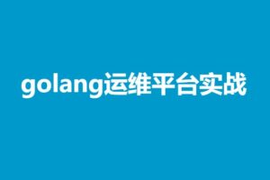 golang运维平台实战，服务树,日志监控，任务执行，分布式探测 | 宁阳阳 | 已完结
