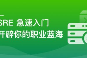 SRE 急速入门，开辟你的职业蓝海 | 完结11章