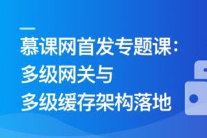 高性能多级网关与多级缓存架构落地实战 | 完结无秘13章